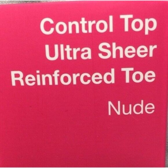 Aerosoles Ultra Sheer Control Top Tights Reinforced Toe Nude Size IJ X-Large NIP - Picture 4 of 5